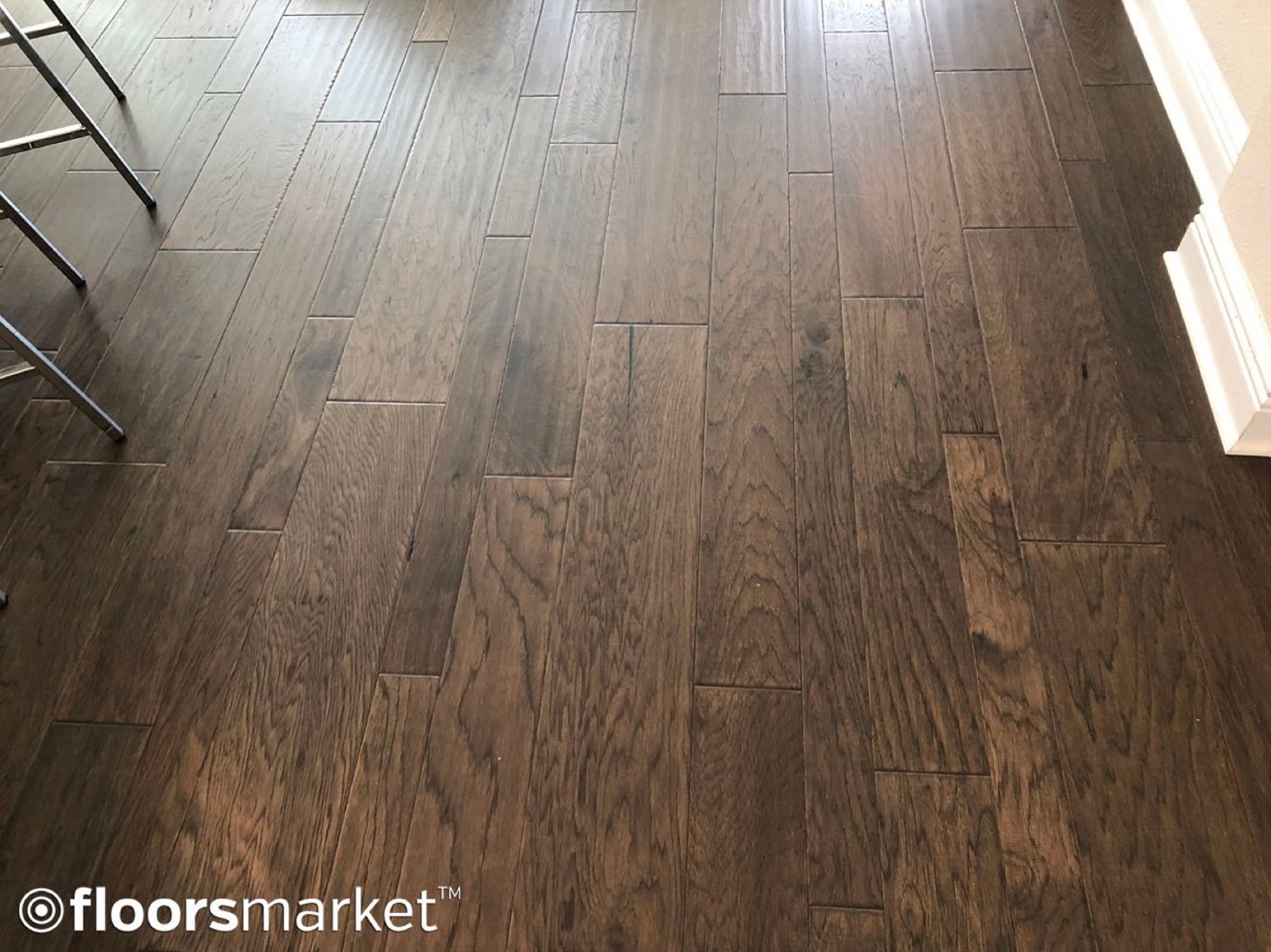Close detail of luxury vinyl plank wood-look flooring, Tampa FL