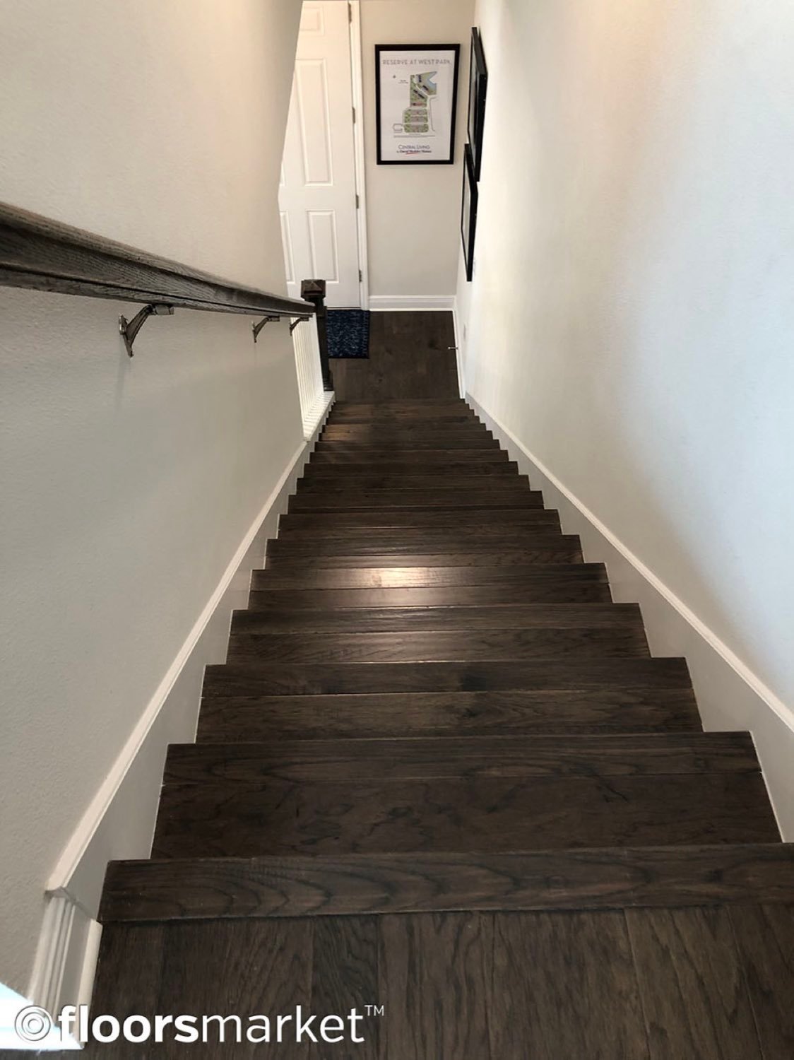 Vinyl plank staircase installation in Tampa FL