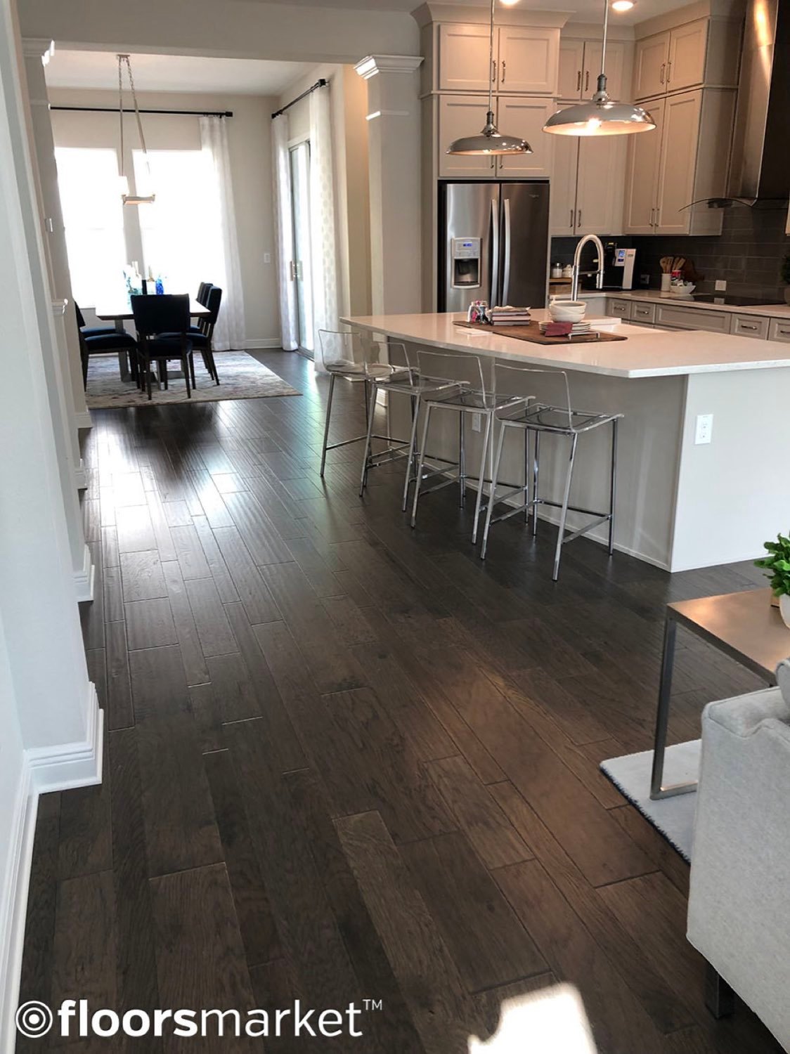 Vinyl plank kitchen flooring installed in Lithia FL
